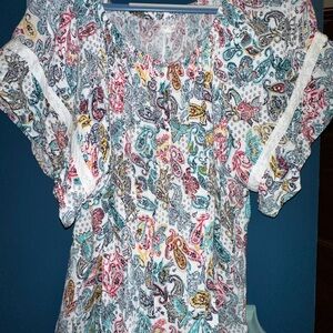 Maurices Multicolor Paisley Blouse